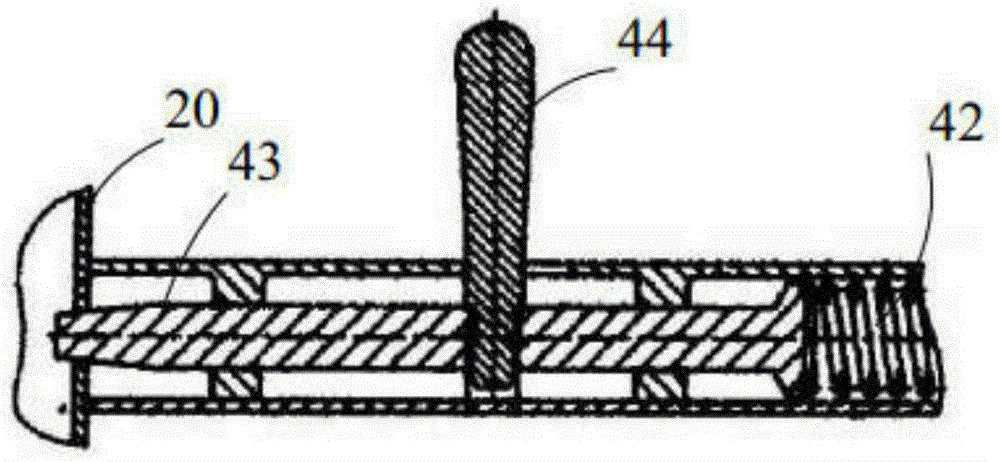 Manipulating handle of snowmobile