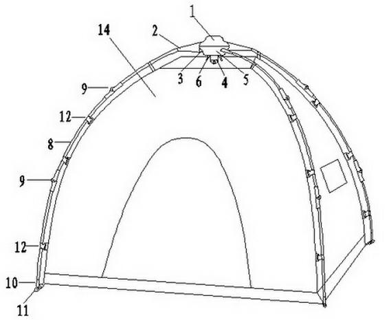 Foldable-type tent