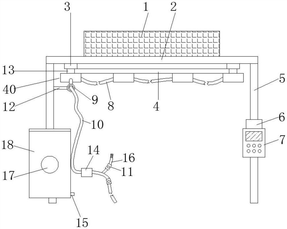 Large-range fertilizer and water spraying device for agricultural and sideline product planting