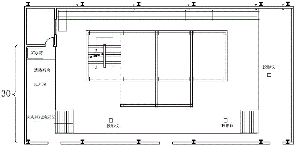 Comprehensive teaching model of building structure with light indication function