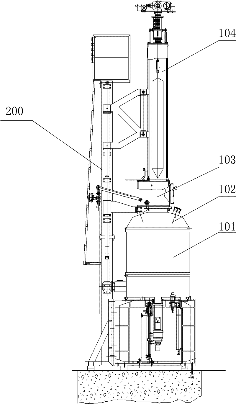 Taking-out device of long monocrystalline silicon rods