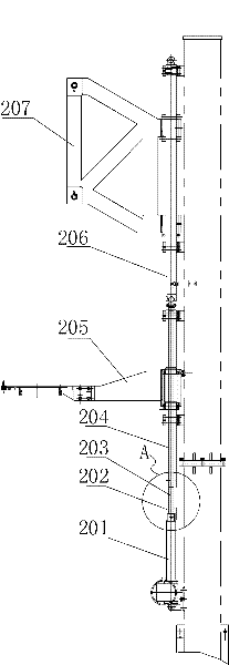 Taking-out device of long monocrystalline silicon rods