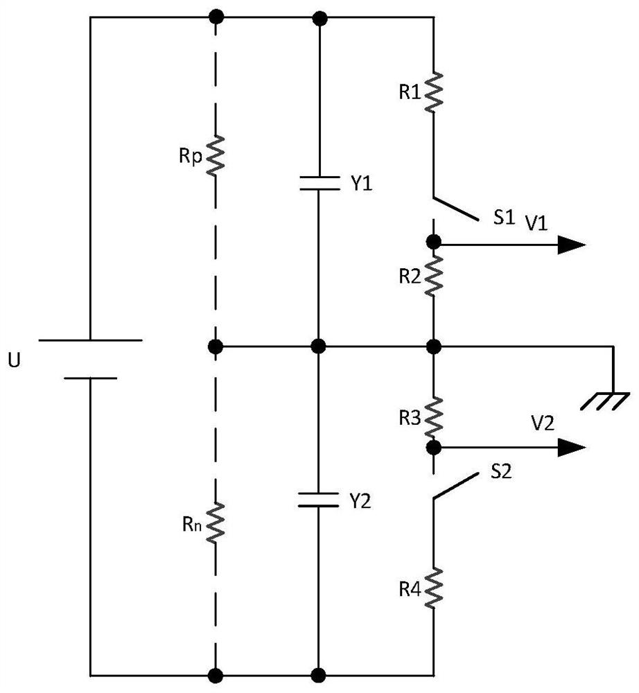 Y capacitor balance detection method, system and circuit