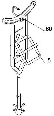 Medical underarm walking stick making it convenient for patient to have a rest