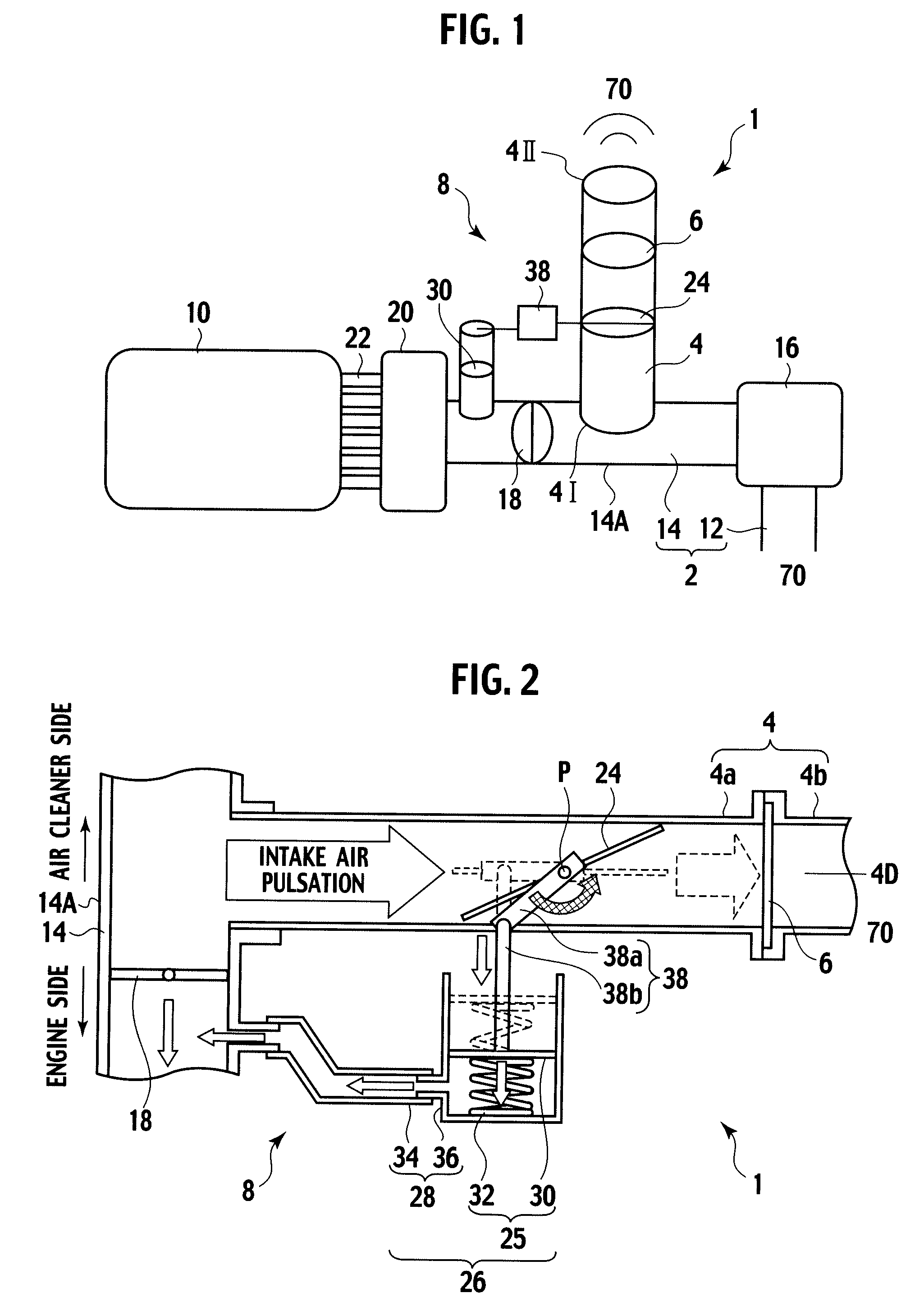 Intake air noise adjuster