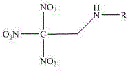 Trinitroethyl energetic compound and preparation method thereof