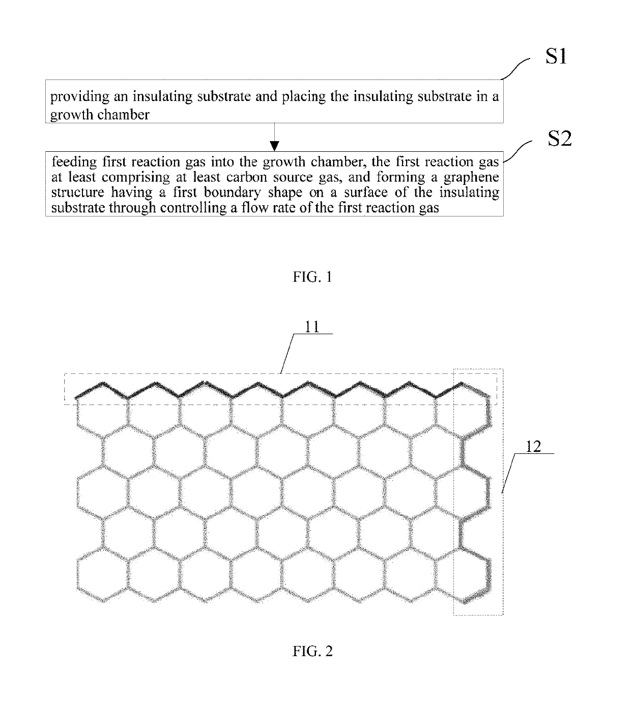 Method for adjusting and controlling boundary of graphene