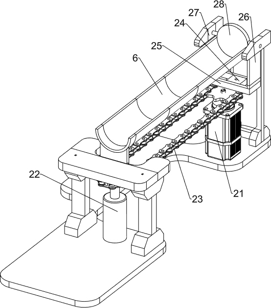 Device for conveniently cutting radish to small strips