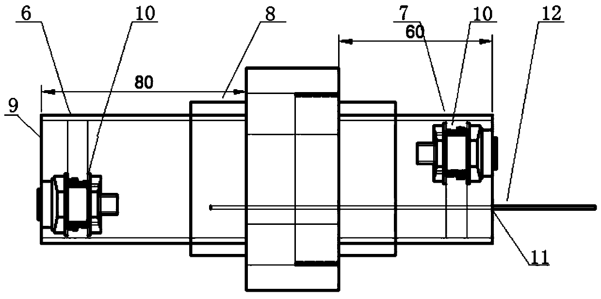 Test device and test method for pure water point flux of external pressure hollow fiber ultrafiltration membrane