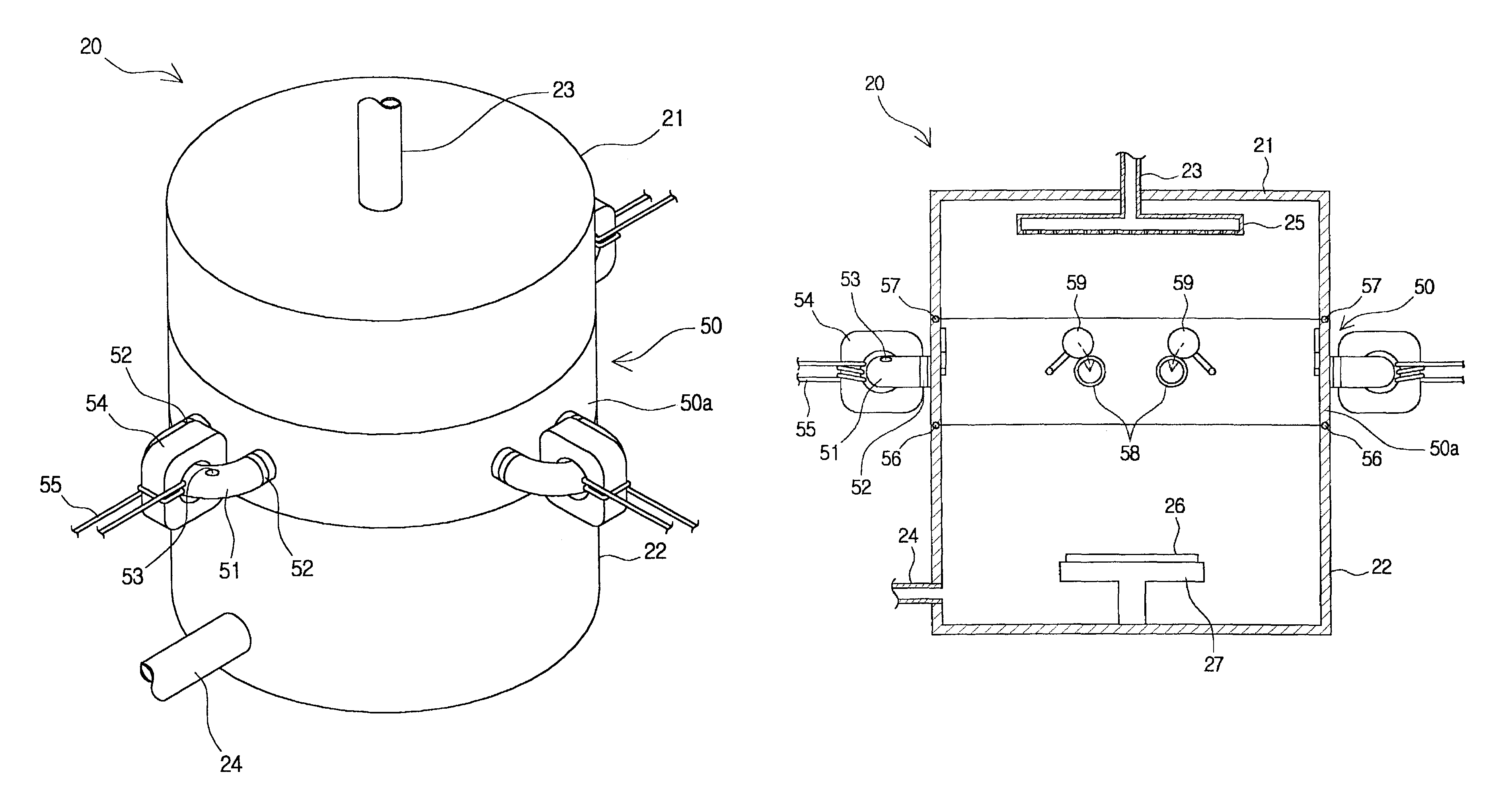 Plasma process chamber and system