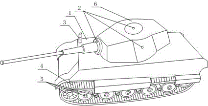 Toy tank capable of simulating actual combat