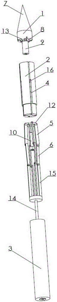 Core rod transmission expansion type pear product deep processing positioning apparatus