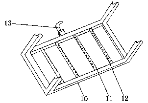 Conveying cleaning device used in rice cake processing