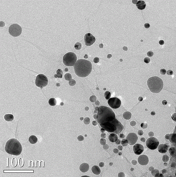 Method for preparing graphene/silver/methionine copper nano-aggregates