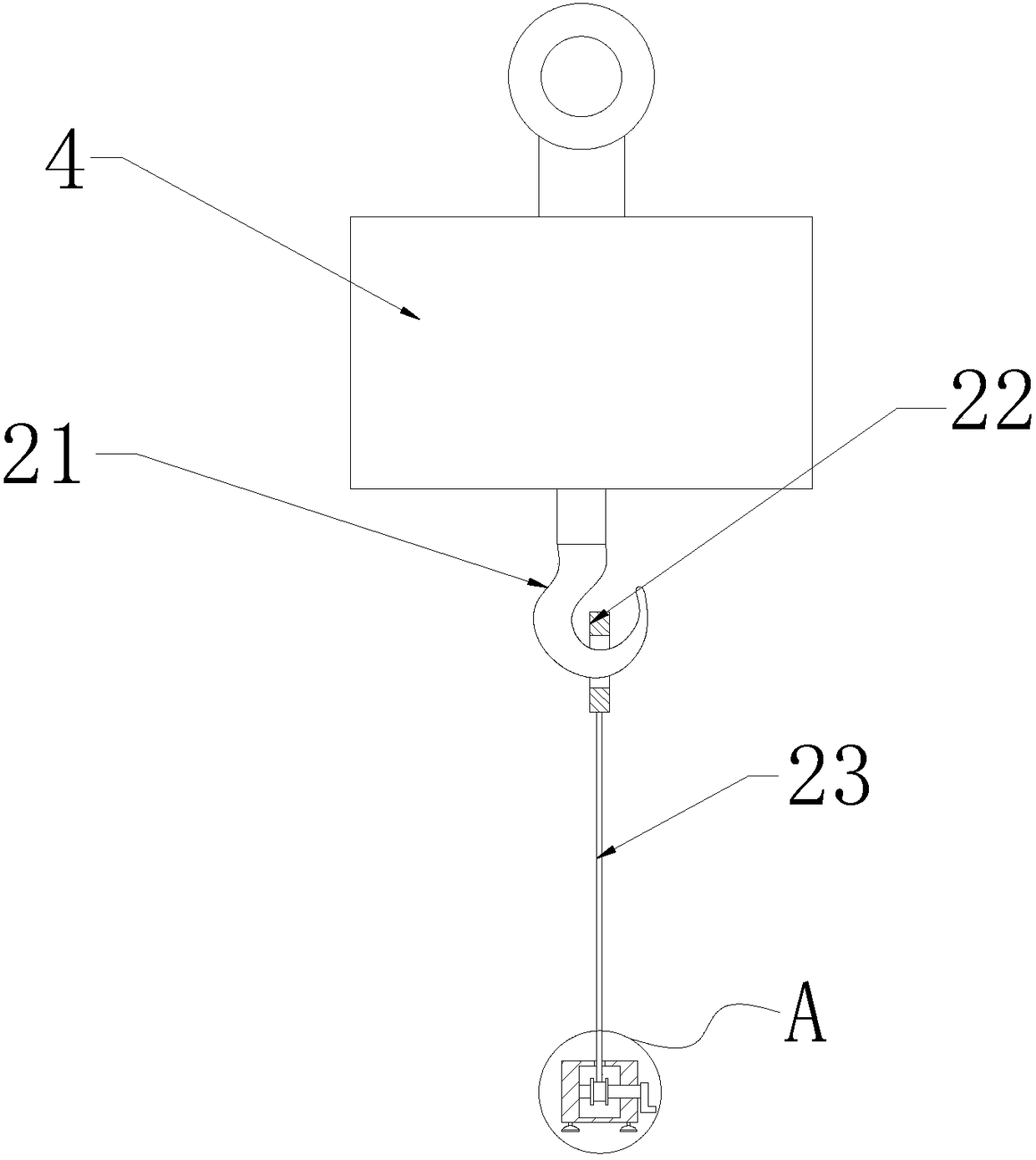 Lifting device special for cylinder-shaped general spare parts