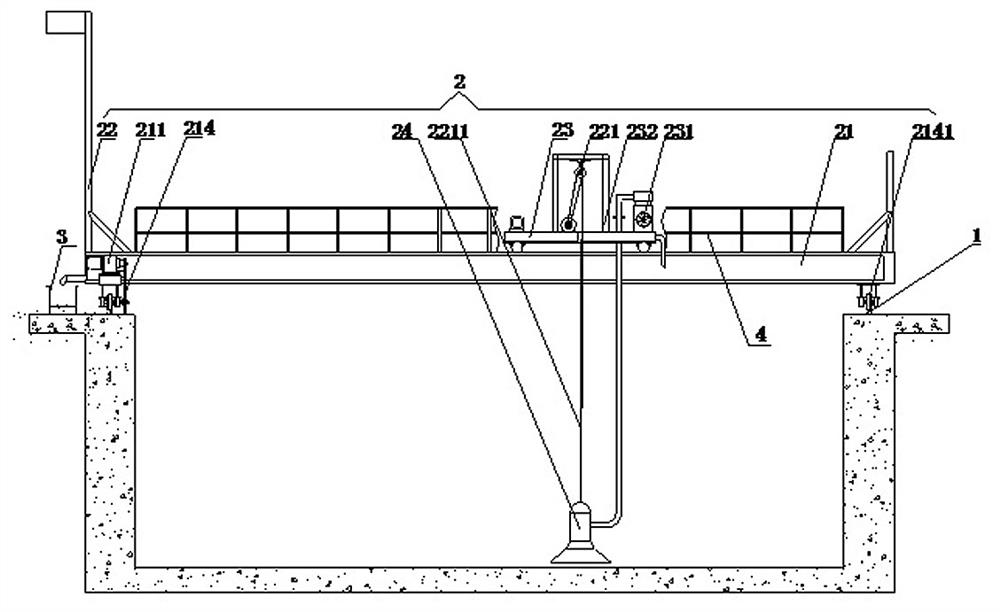 Steel mill sludge settling pond sludge suction equipment