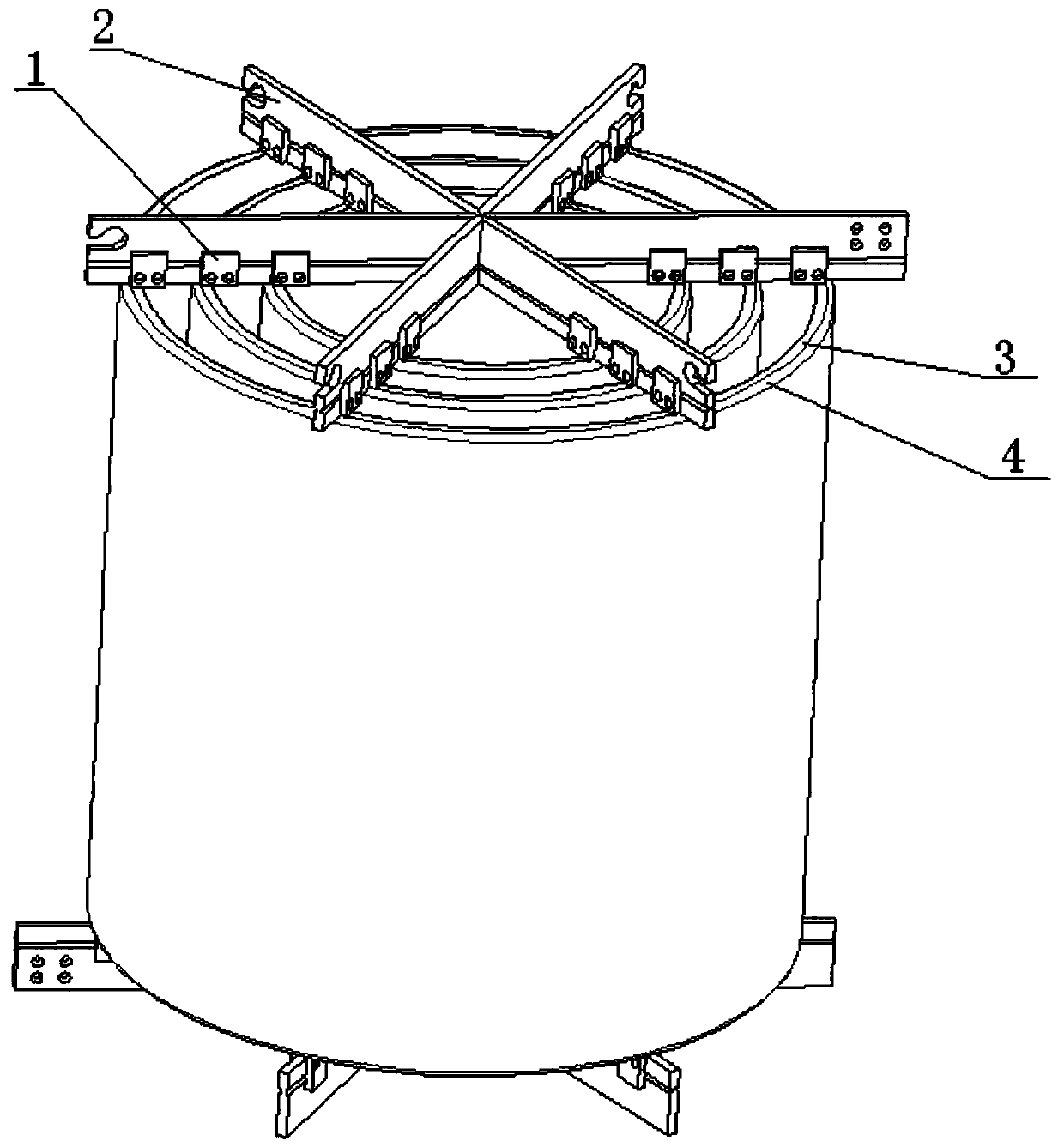 Dry-type air-core reactor with interchangeable splicing structure