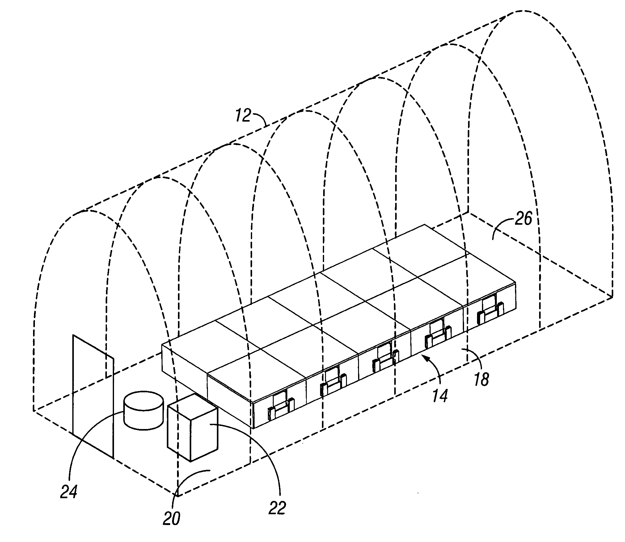 Hog farrowing system for use in a cold environment and method of use