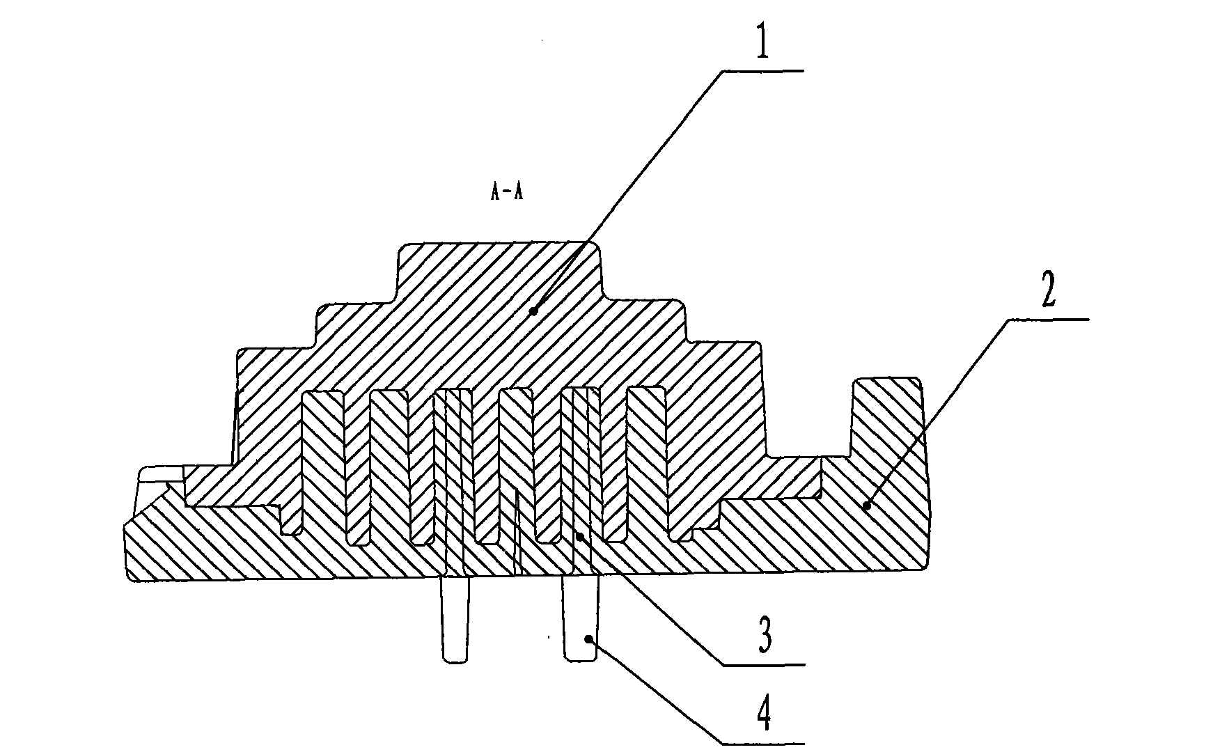 Casting method of movable and fixed vortex casting pieces of compressor