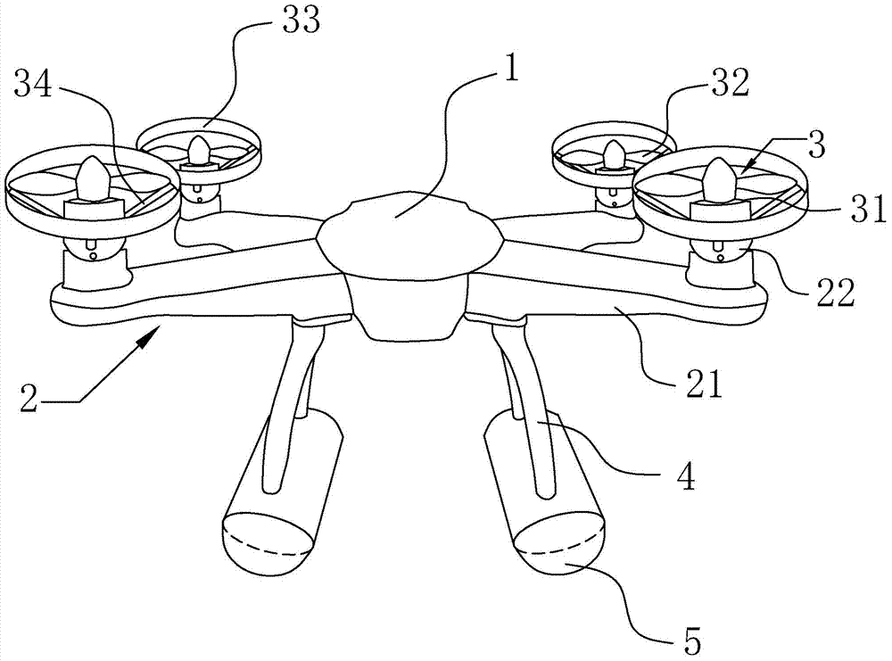 Multi-rotor-wing submersible unmanned aerial vehicle and control method thereof