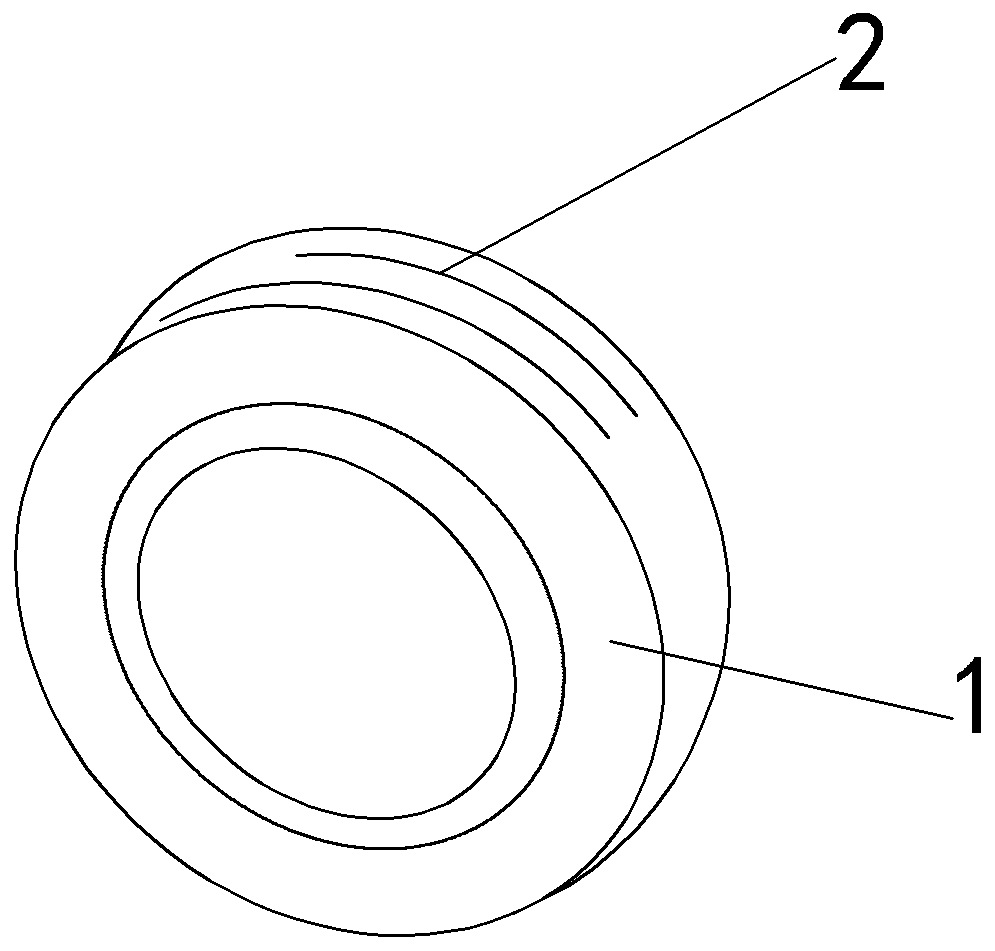 Tire with abrasion marks