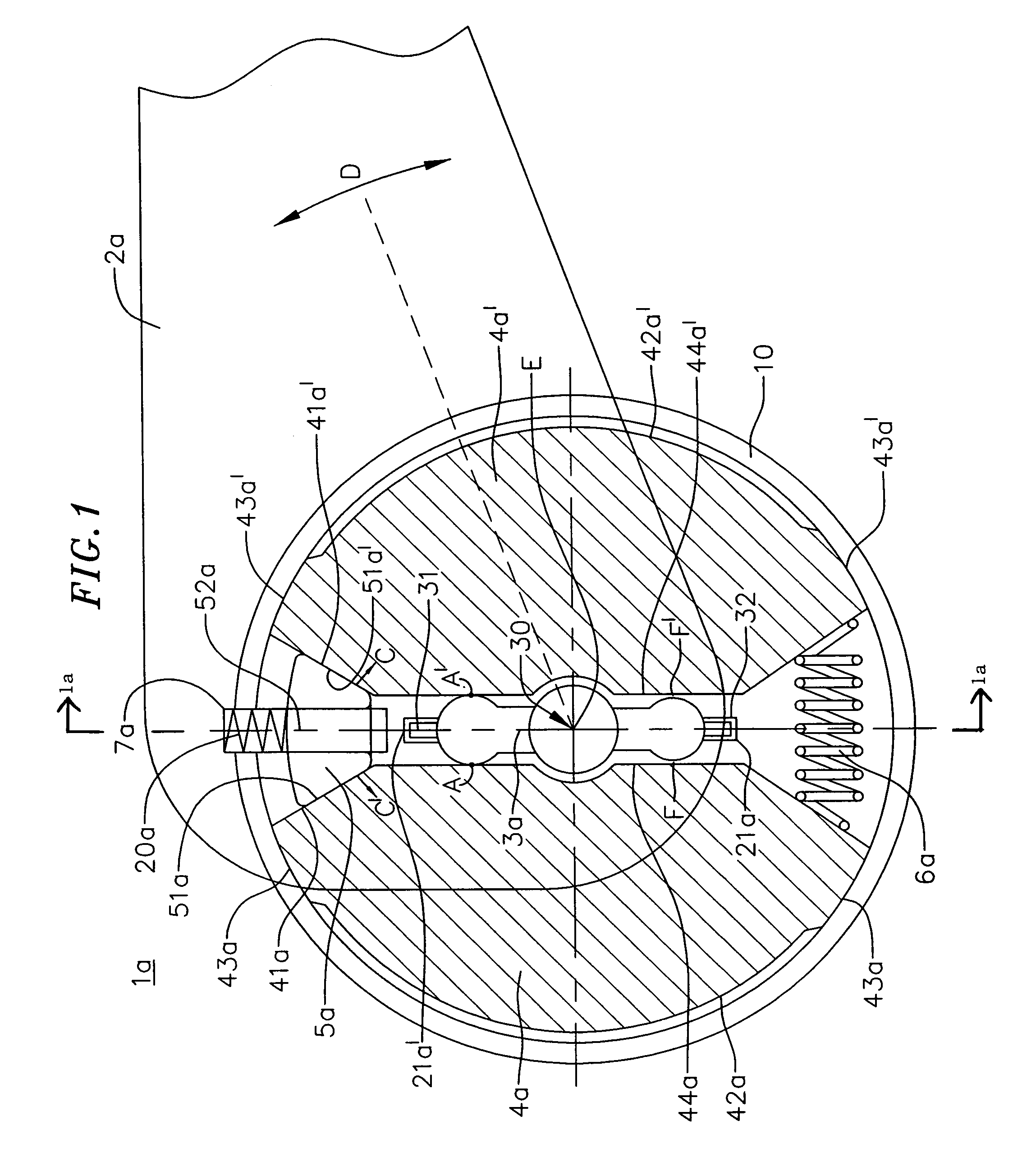Displacement device
