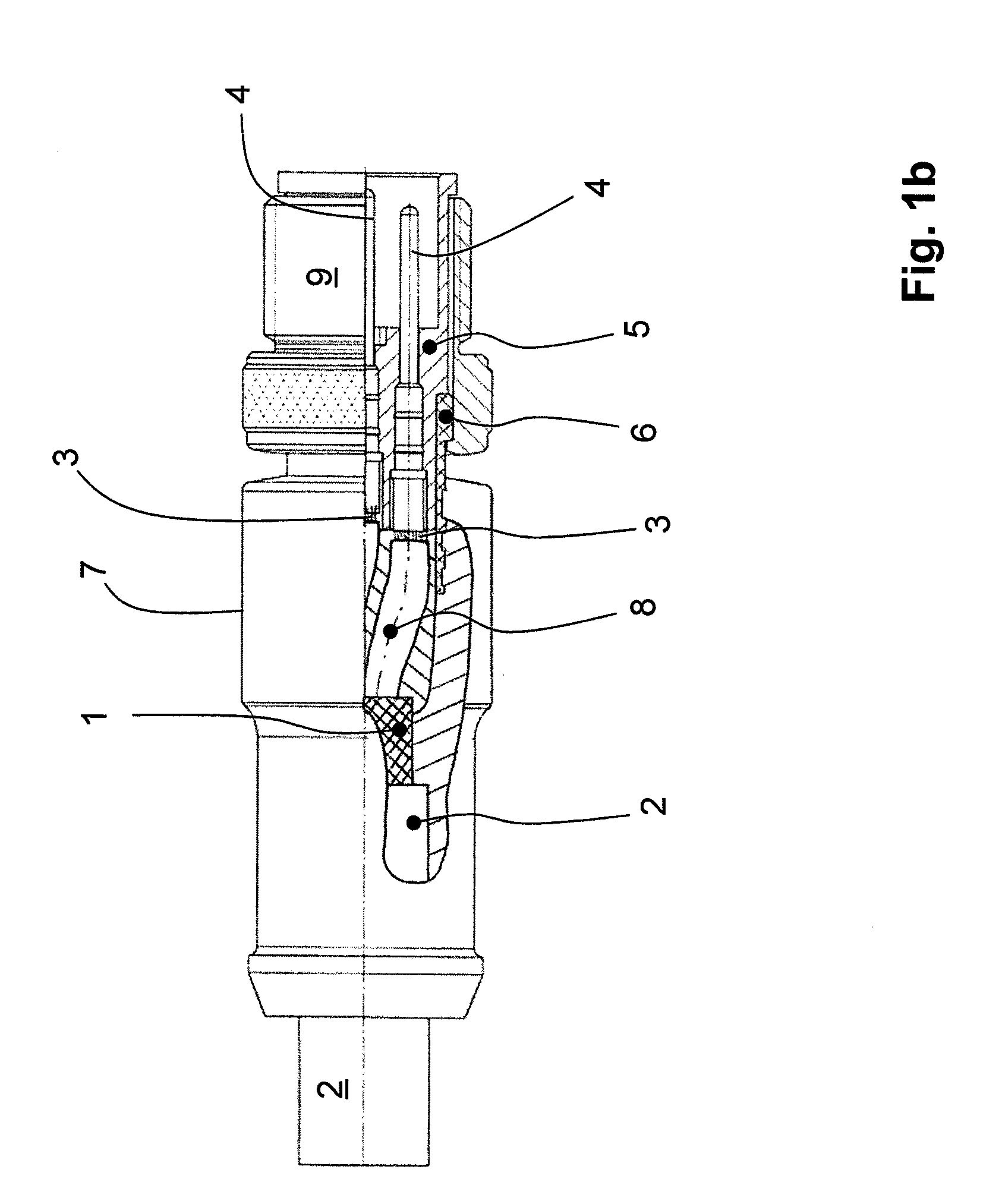 Method for producing an electric interface and interface