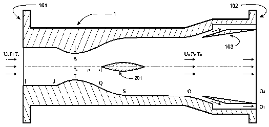 Supersonic-speed high-pressure throttling condensing device