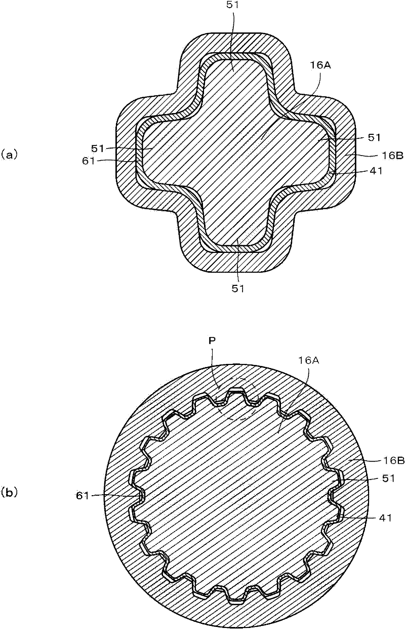 Method for manufacturing telescopic shaft and telescopic shaft manufactured by same
