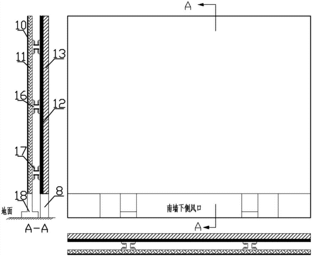 A thermal storage type controllable dual-channel ventilation insulation wall system and its operation method