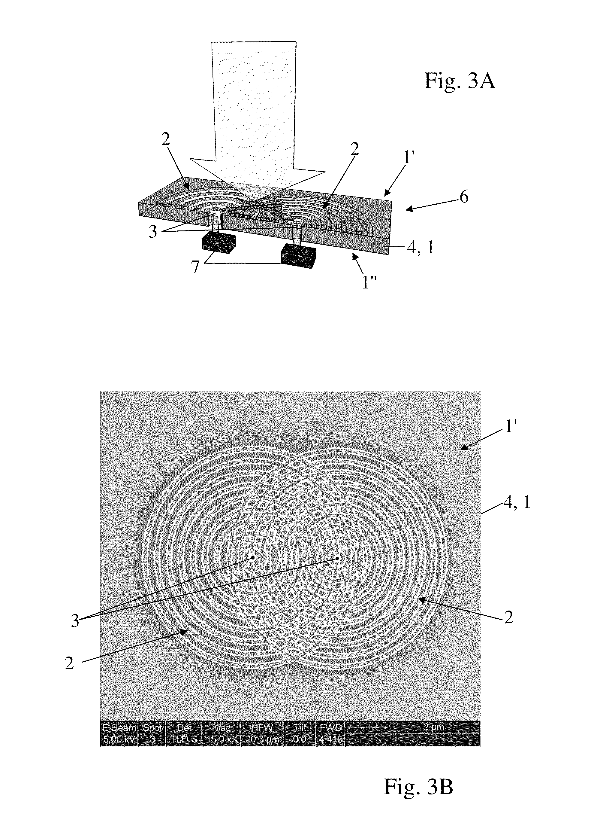 Device for sorting and concentrating electromagnetic energy and apparatus comprising at least one such device