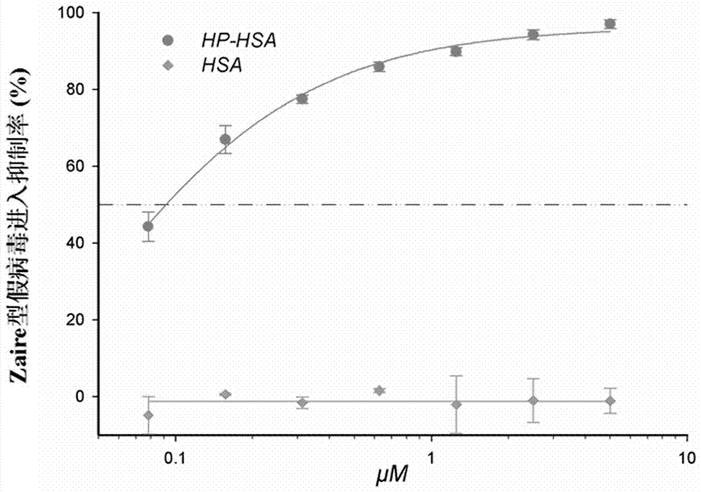 Biological agent and its application in the preparation of drugs for preventing and controlling Ebola virus