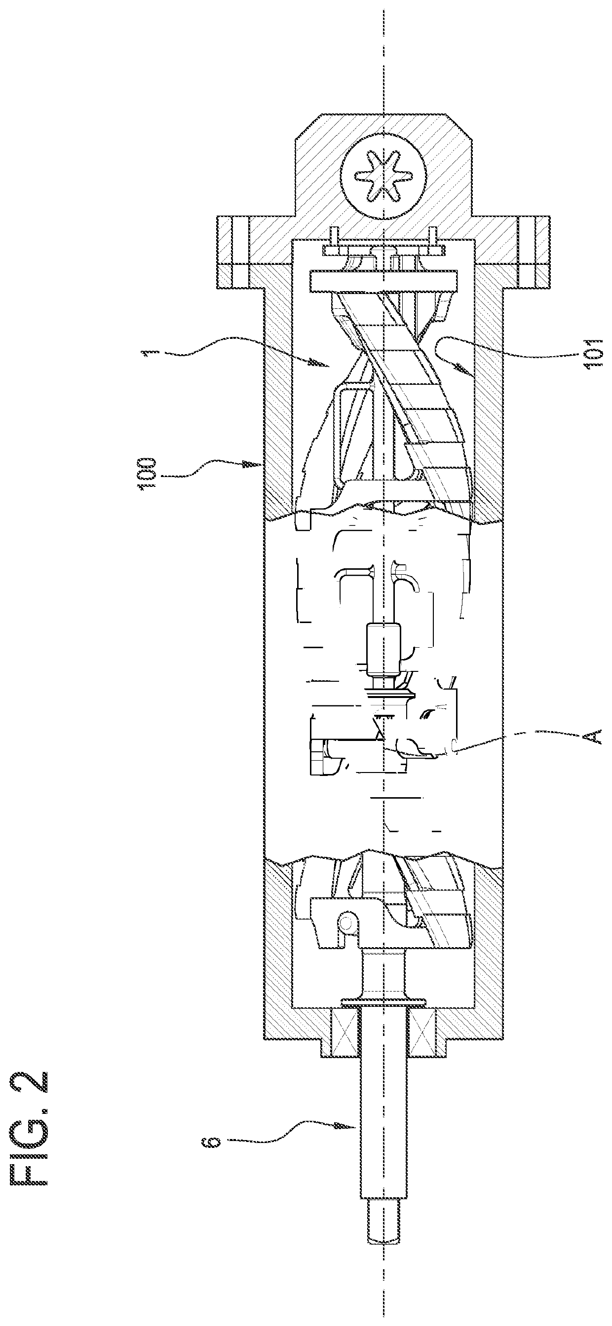 Stirrer of a machine for making and dispensing ice cream products