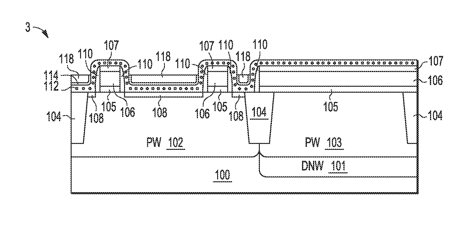 Nonvolatile Memory Bitcell With Inlaid High K Metal Select Gate