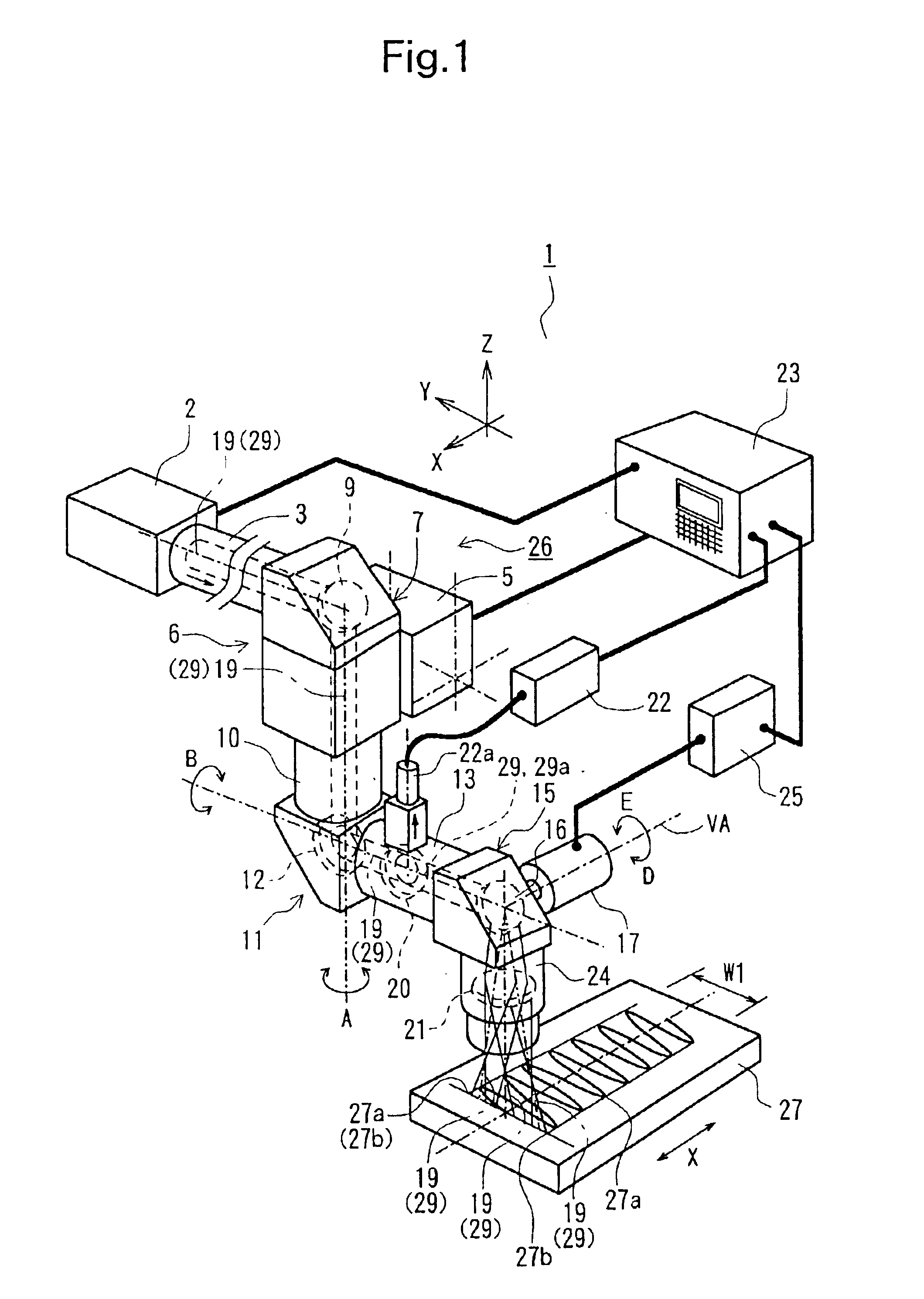 Method of controlling hardening with laser beam and laser beam hardening device