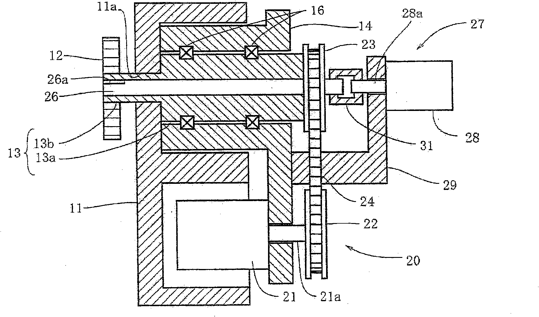 Winding device with plate and winding method