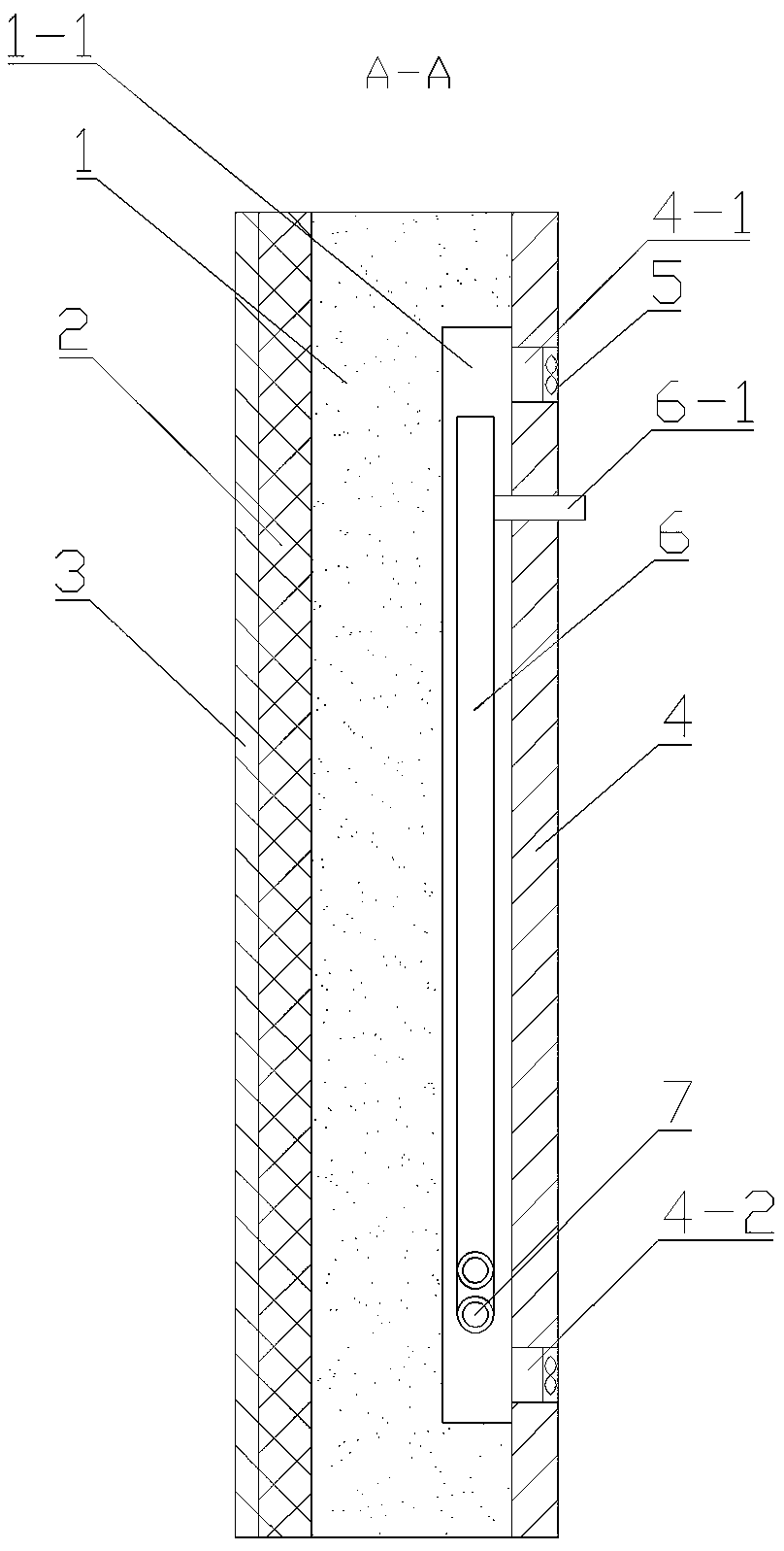 Multilayer wall embedded with phase change filling material and provided with cavity