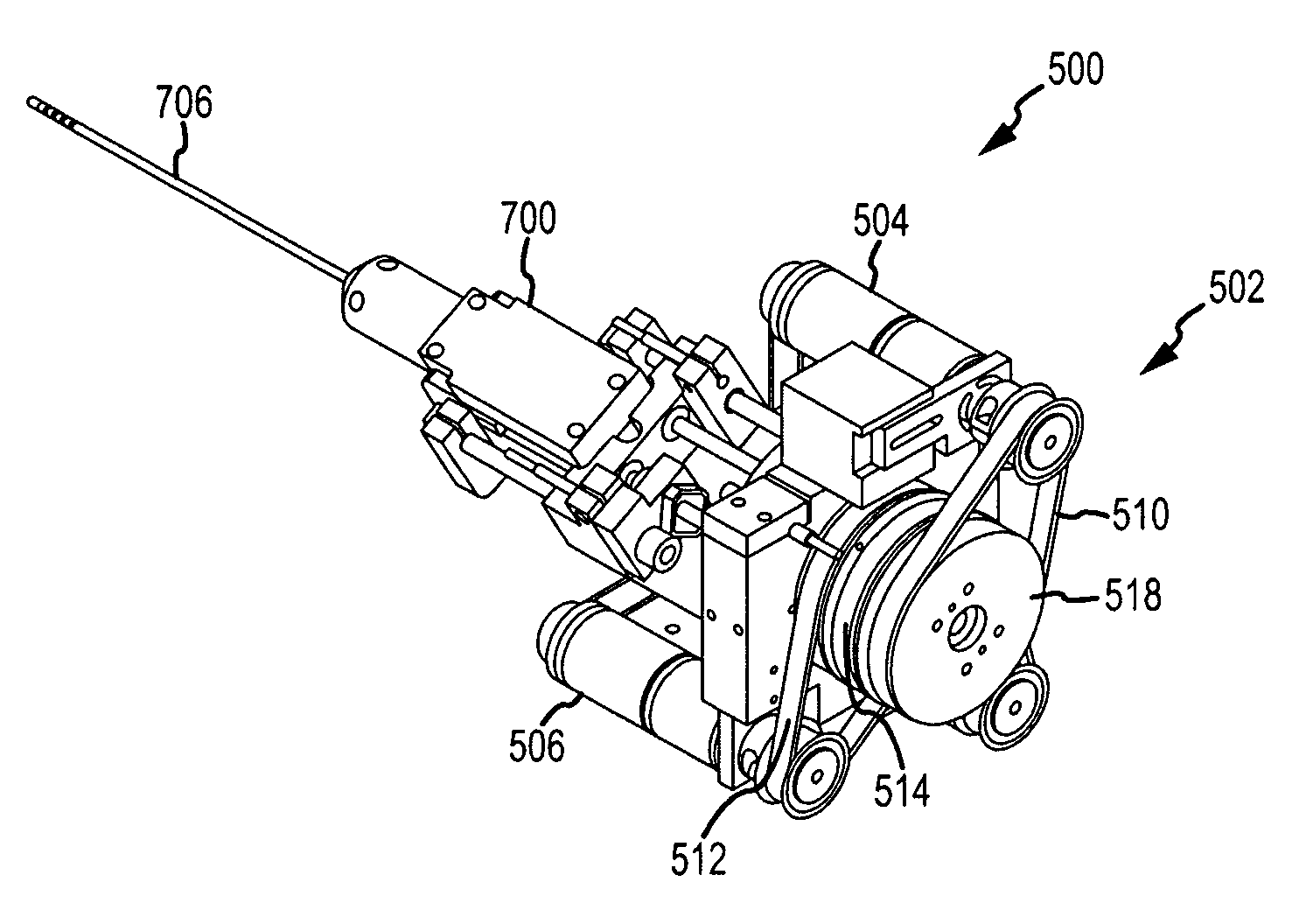 Robotic catheter rotatable device cartridge