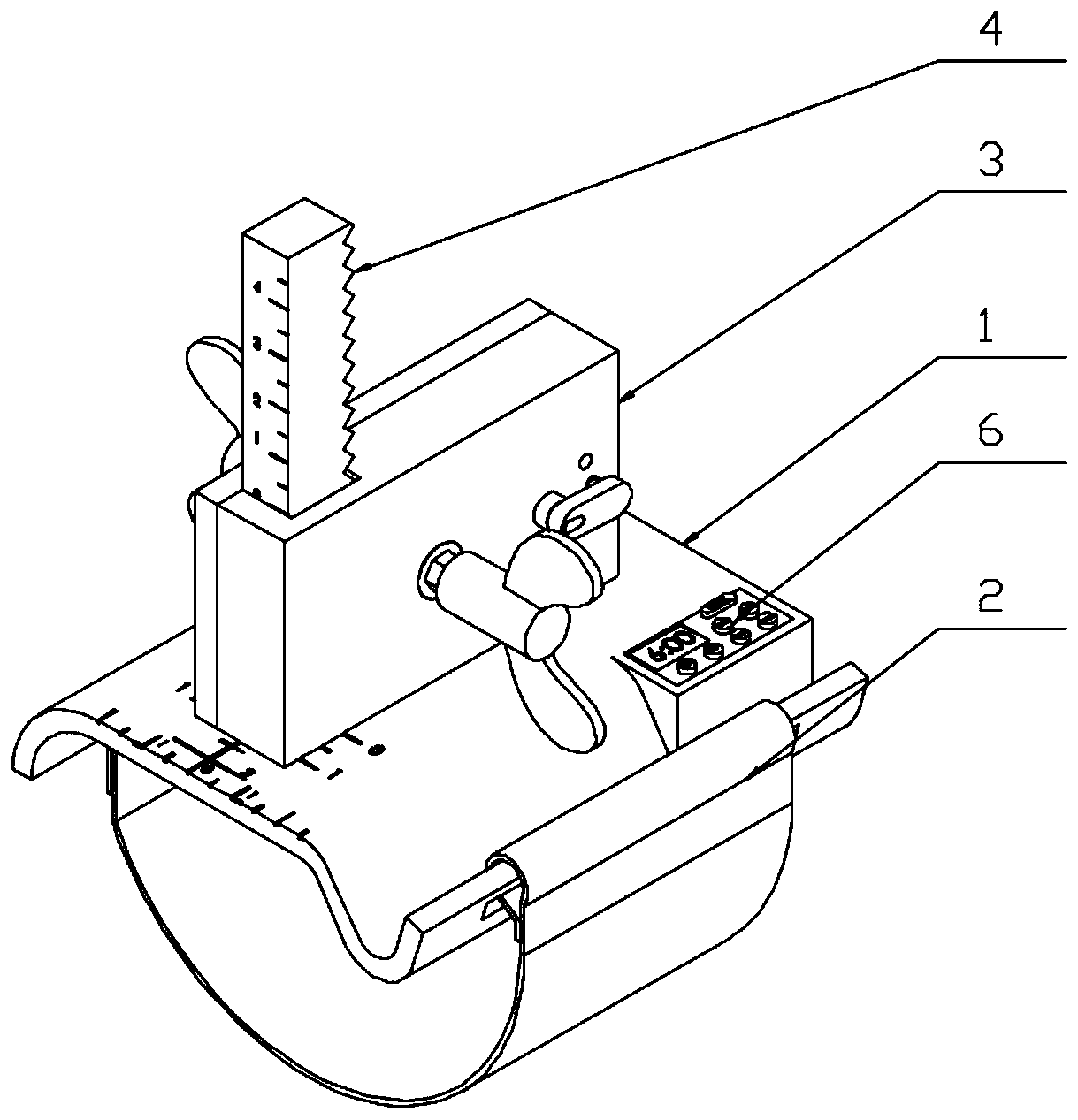 Self-locking radial artery compression hemostat