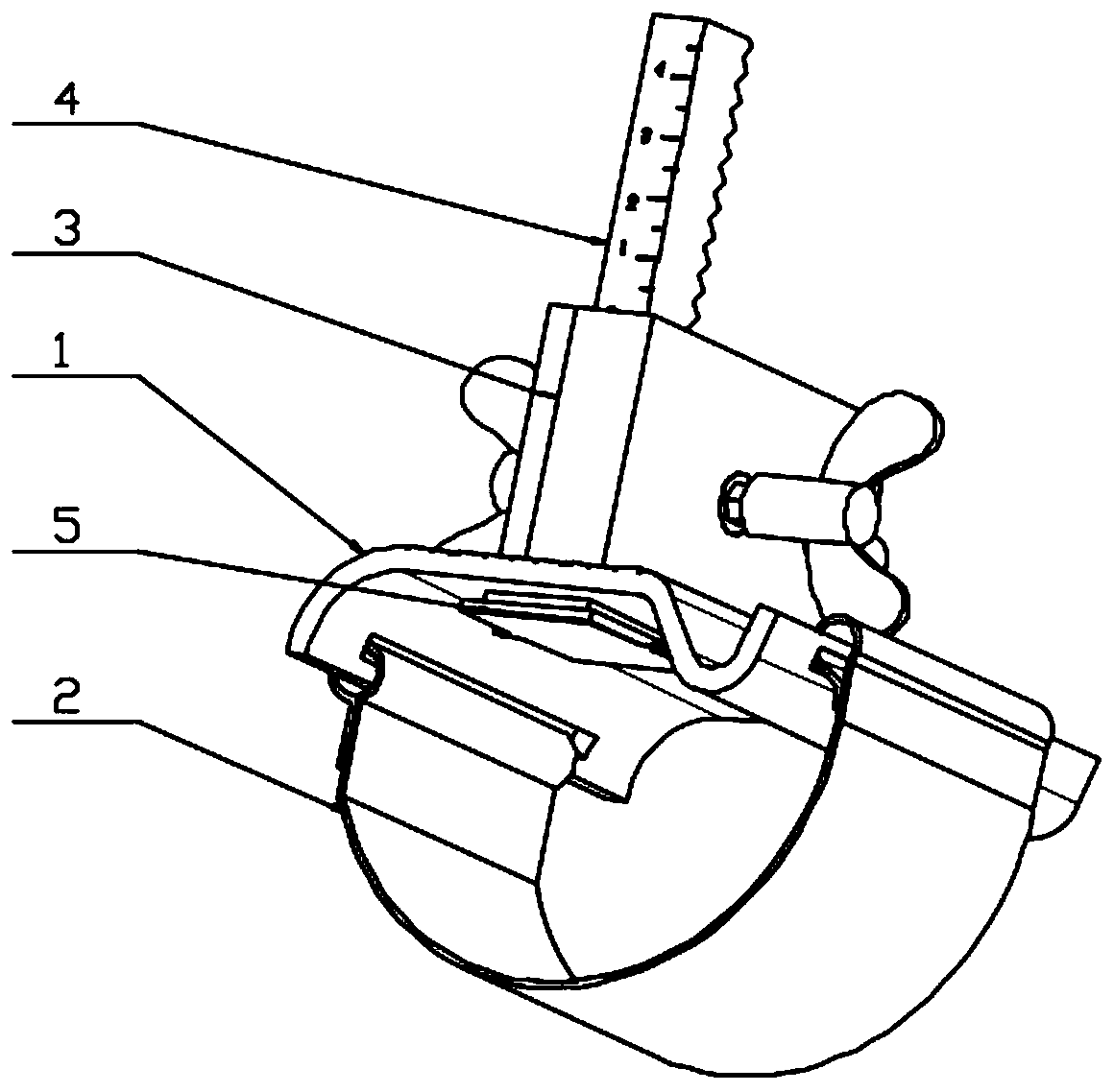 Self-locking radial artery compression hemostat