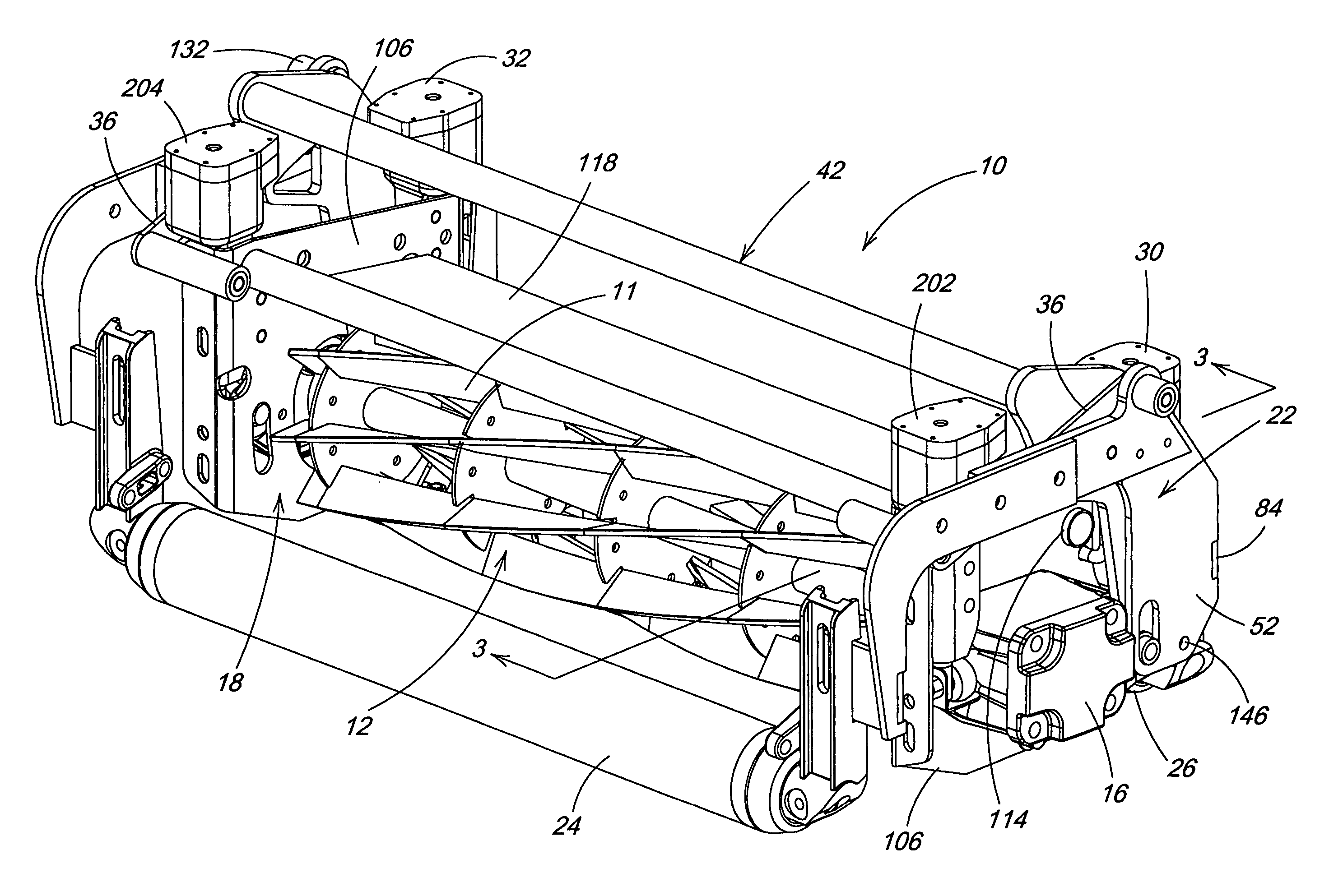 Manual or self-adjusting reel mower