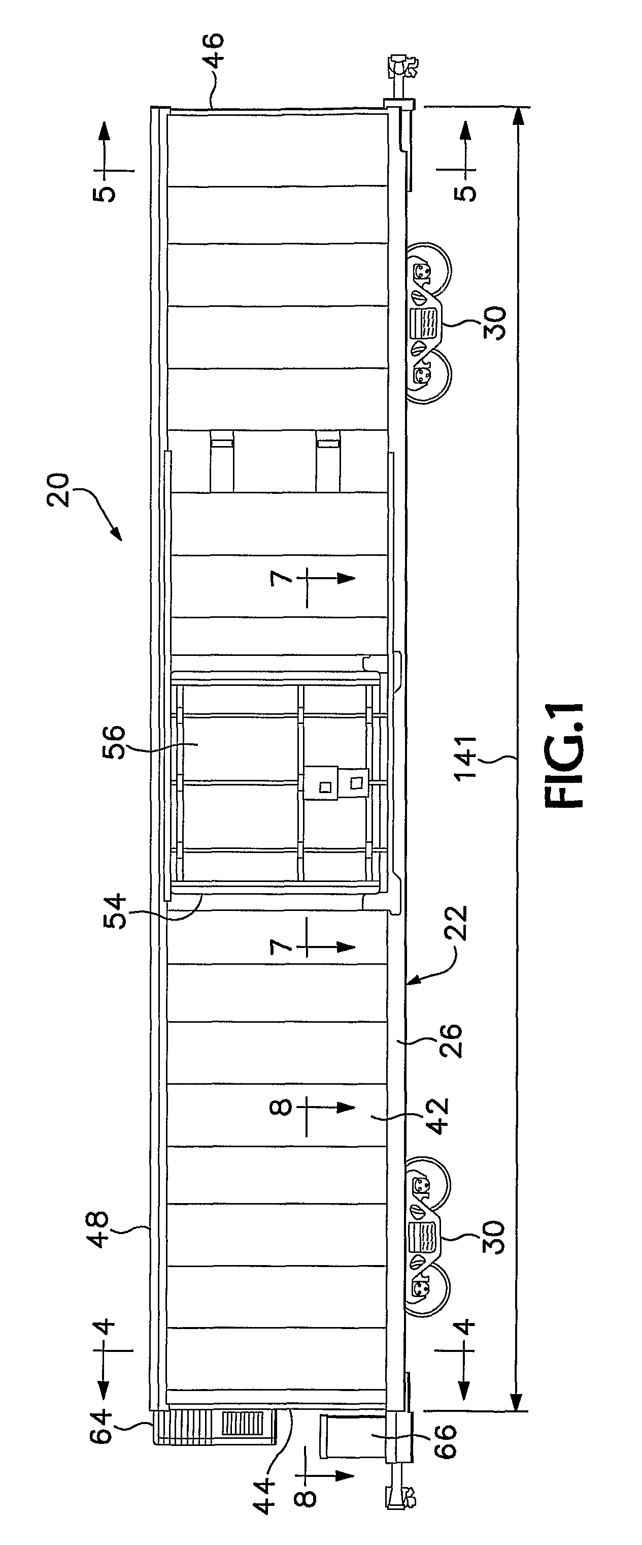 Air flow direction in a temperature controlled railroad freight car