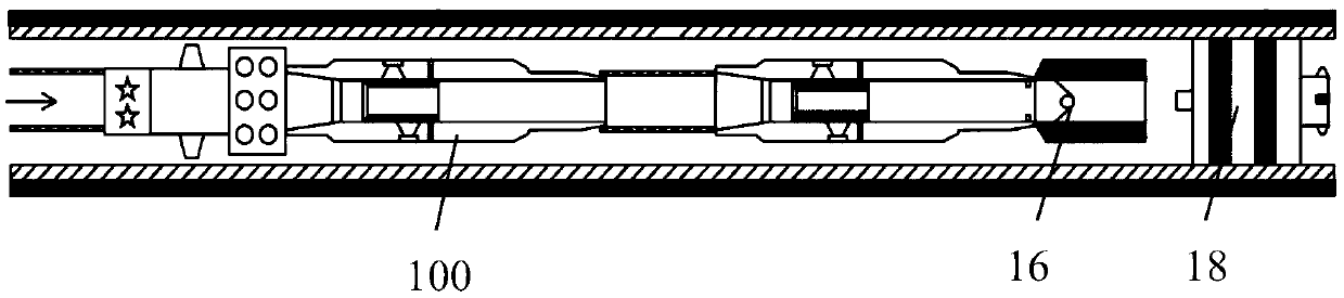 Tubular column and method for abrasive perforation and soluble bridge plug united double-cluster fracturing