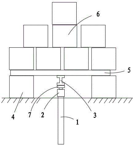 Detecting device and detecting method for pile foundation static load