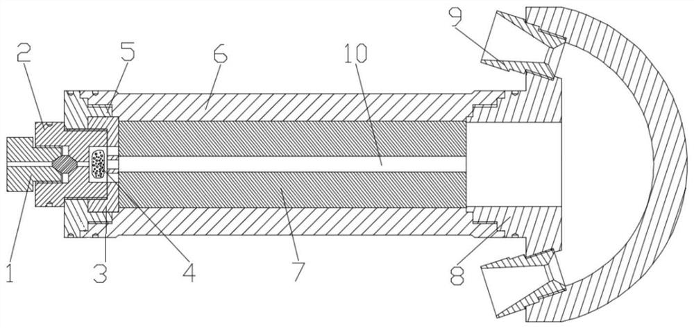 A Reverse Multi-Nozzle Solid Rocket Motor