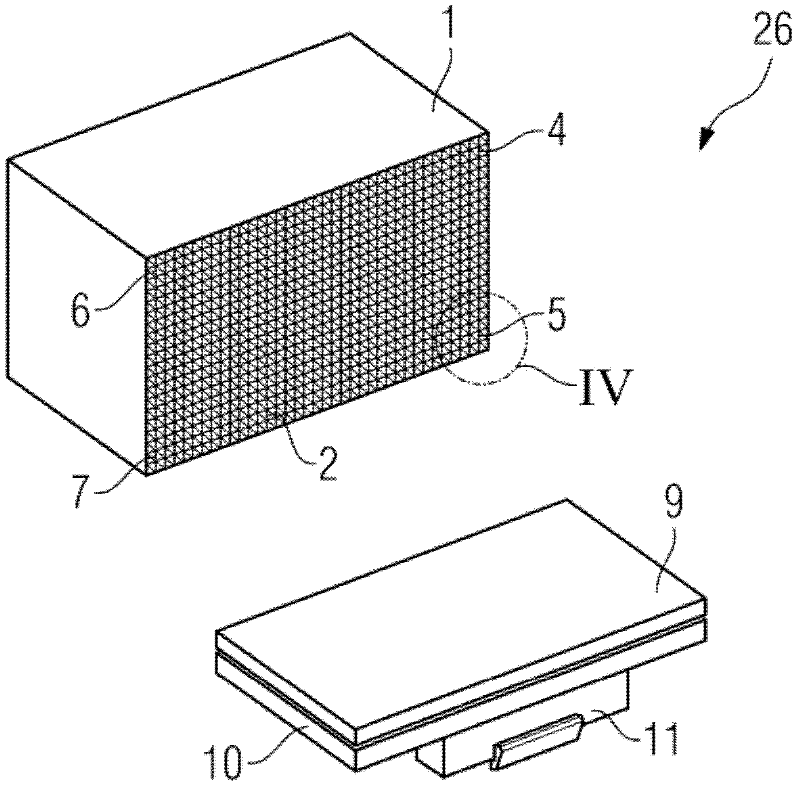 Collimator for a radiation detector and method for manufacturing such a collimator as well as method for manufacturing a radiation detector