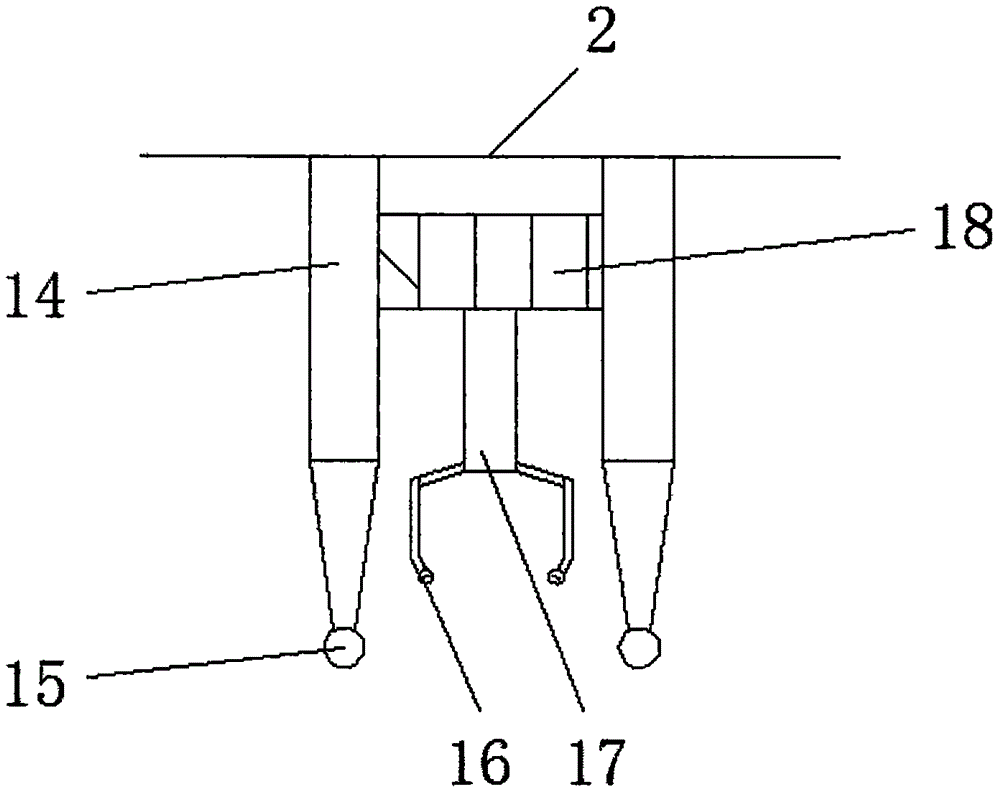 Elevation type welded pipe unloading device