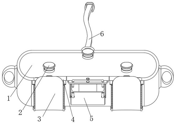 Segmented mobile phone data line connection device