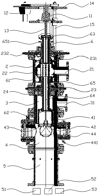 A test device for spray characteristics of nozzles under simulated working conditions with a rotatable head