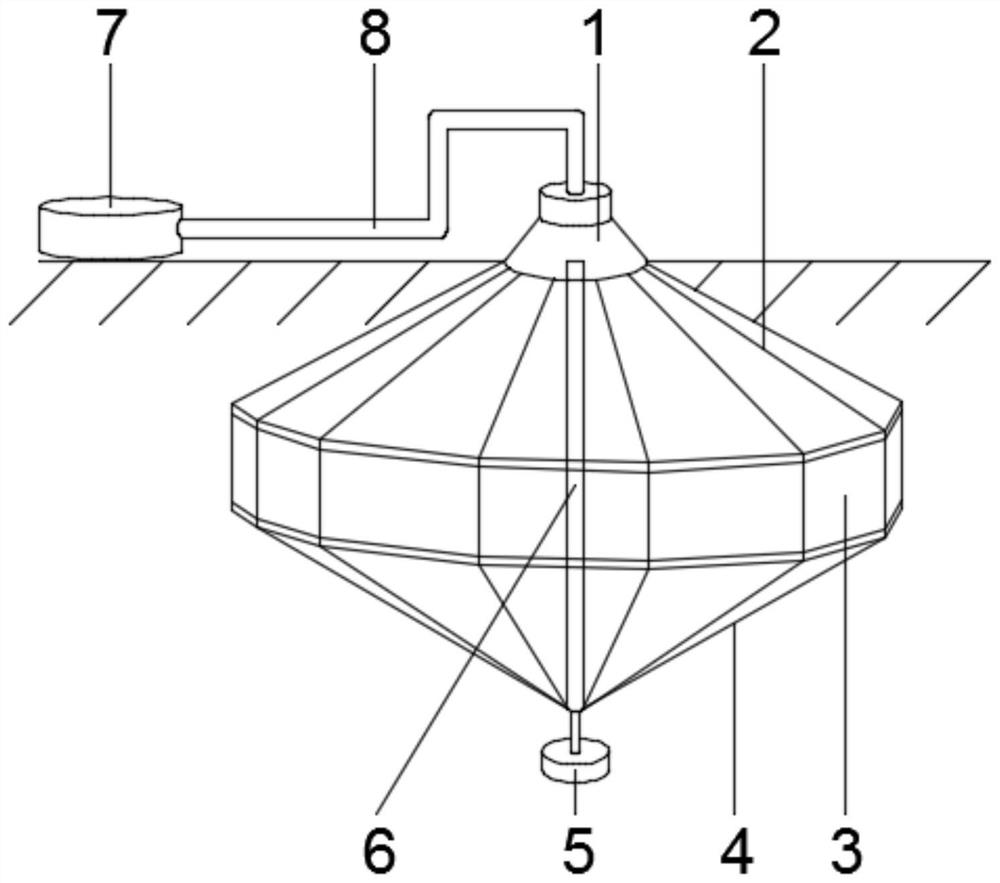 Combined net cage for deep sea culture